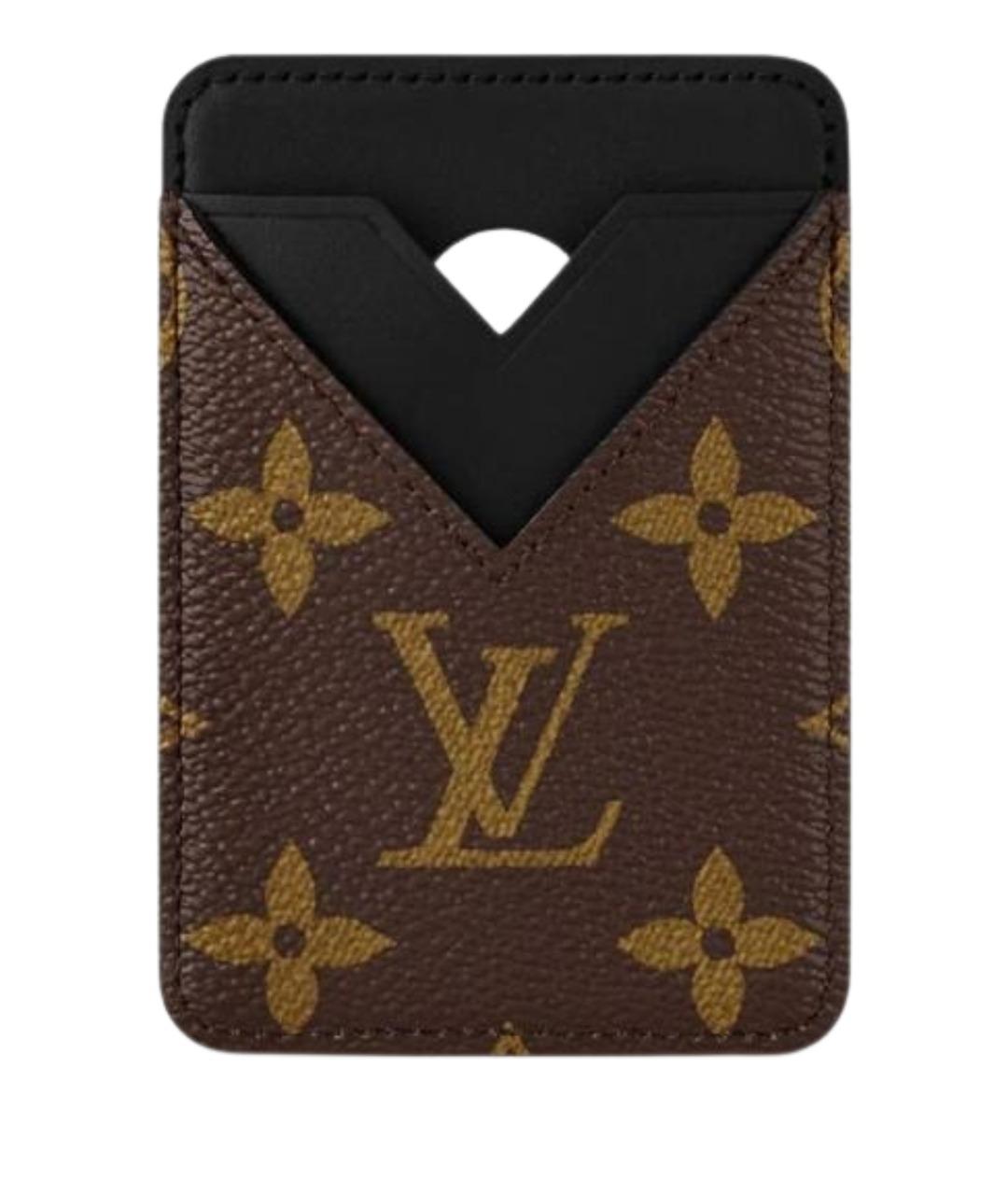 LOUIS VUITTON Коричневый кардхолдер, фото 1
