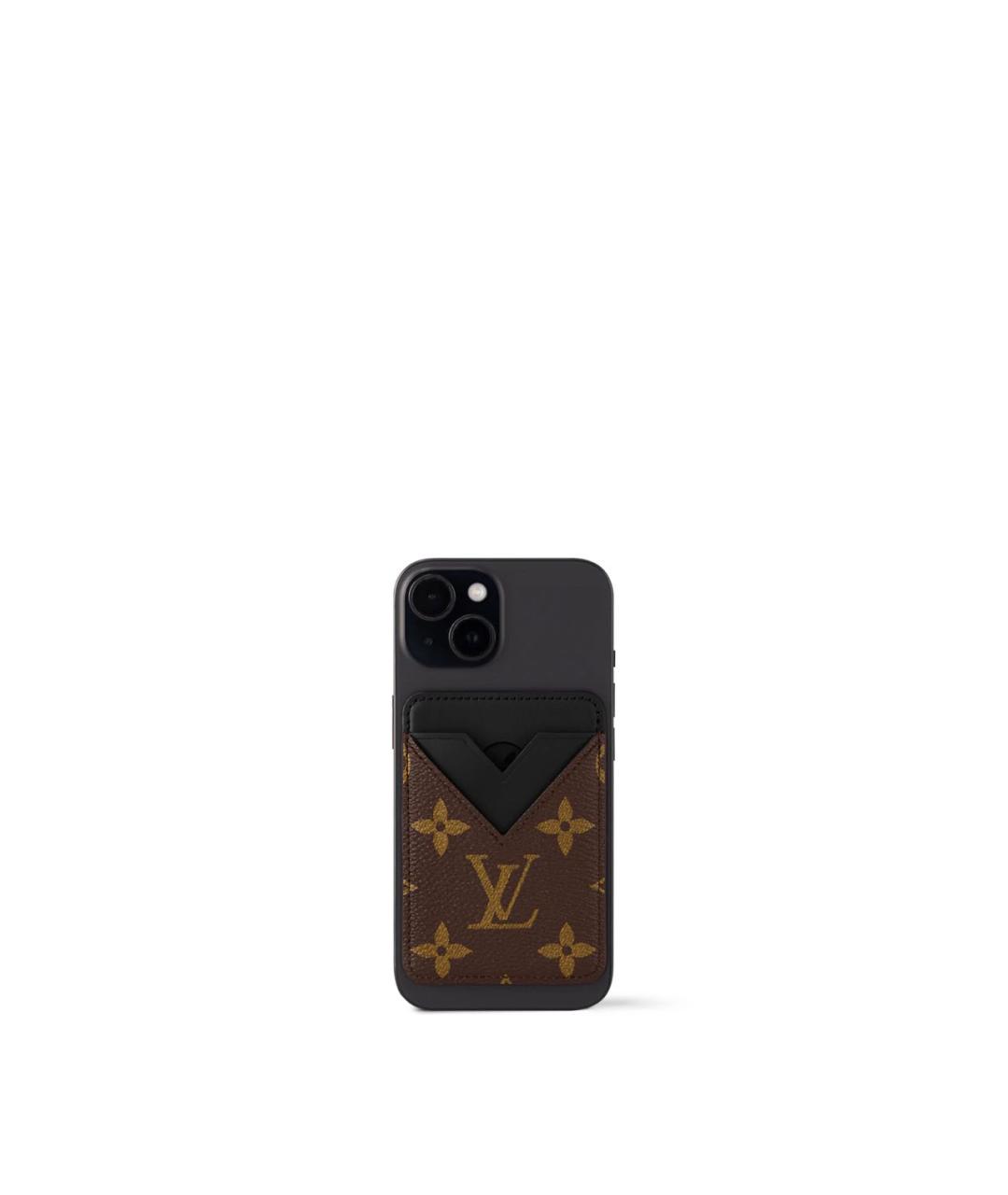 LOUIS VUITTON Коричневый кардхолдер, фото 3
