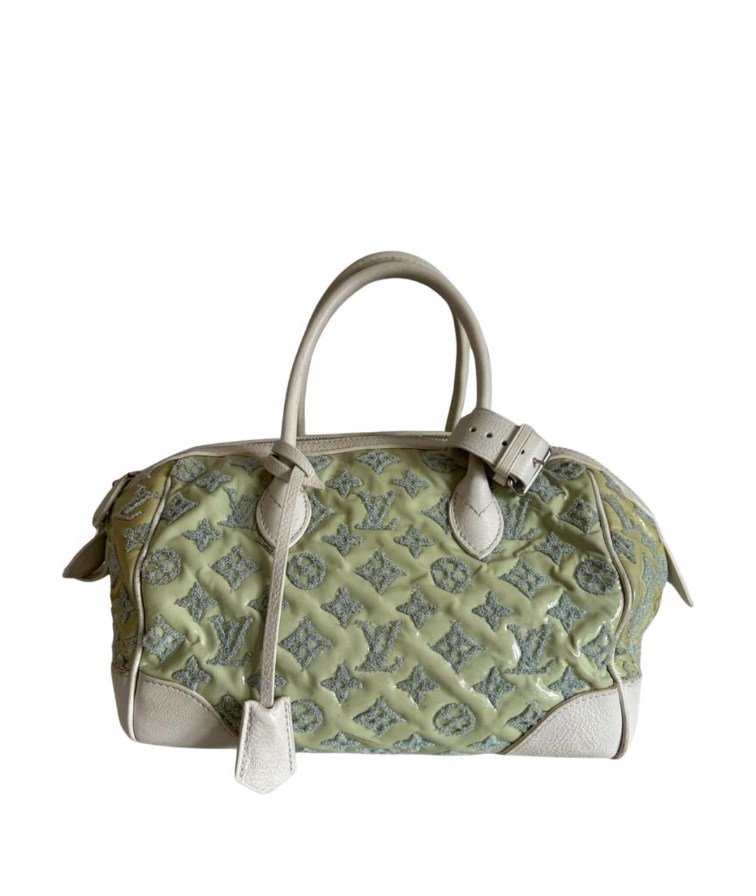 LOUIS VUITTON Белая кожаная сумка с короткими ручками, фото 1