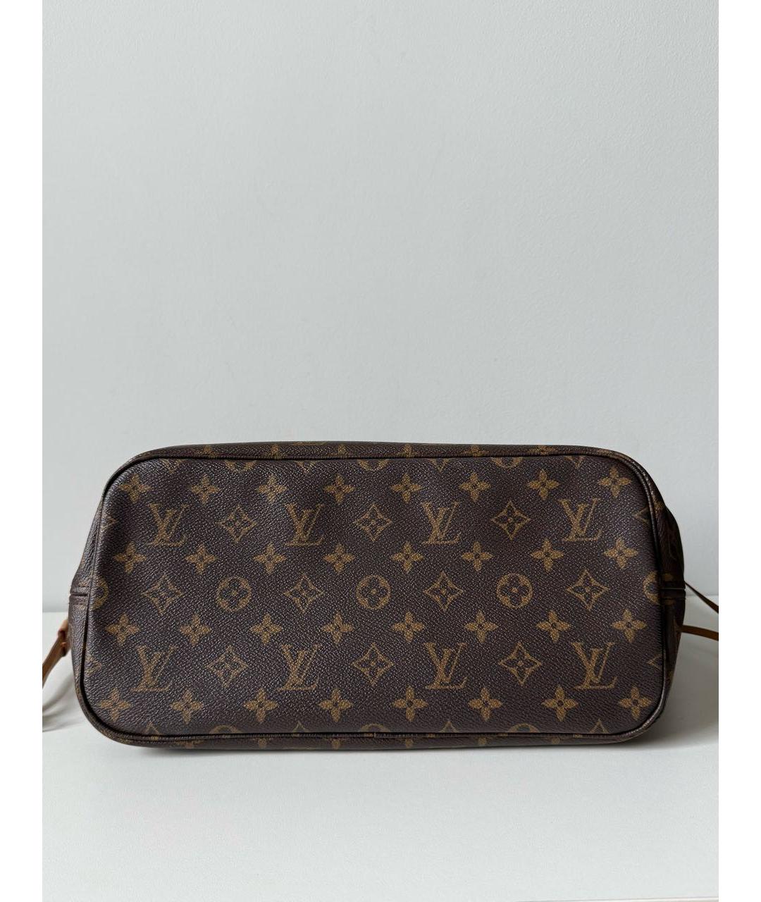 LOUIS VUITTON Коричневая сумка тоут из канвы, фото 3