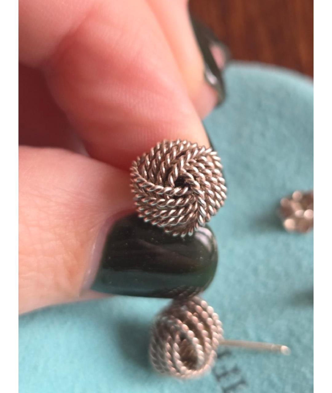 TIFFANY&CO Серебряные серебряные серьги, фото 2