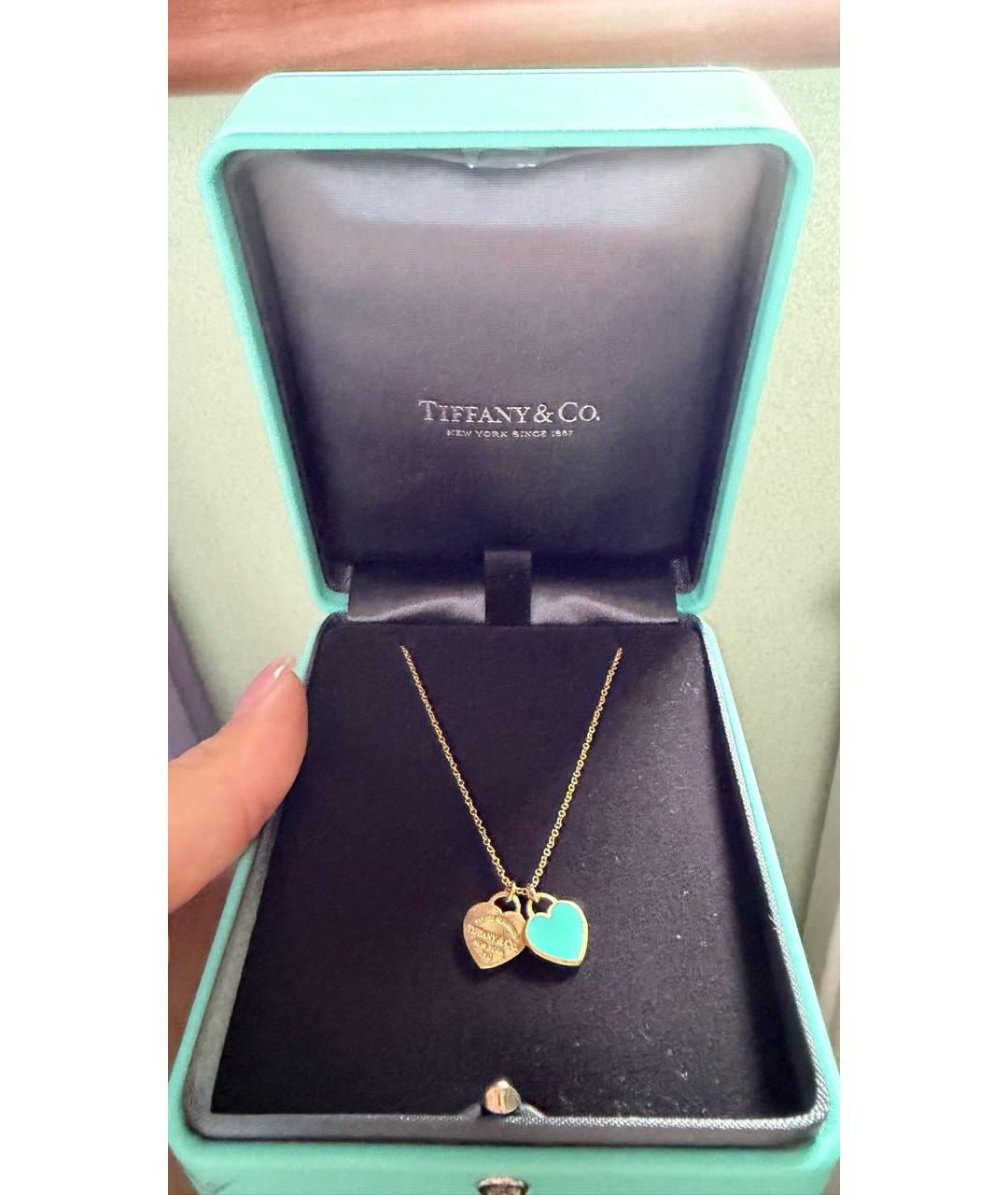 TIFFANY&CO Бирюзовое колье из желтого золота, фото 2