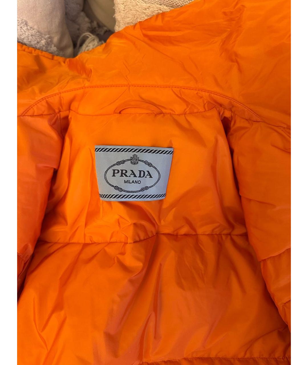 PRADA Оранжевый пуховик, фото 5