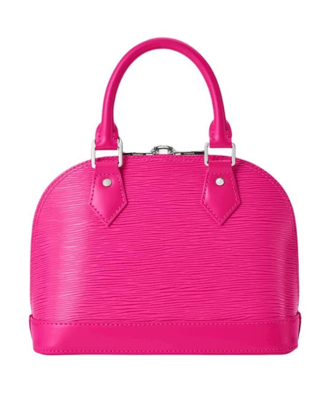 LOUIS VUITTON Фуксия кожаная сумка через плечо, фото 3