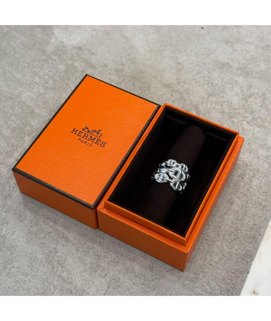 HERMES Серебряное серебряное кольцо, фото 5