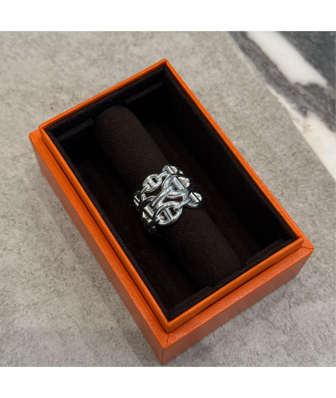 HERMES Серебряное серебряное кольцо, фото 3
