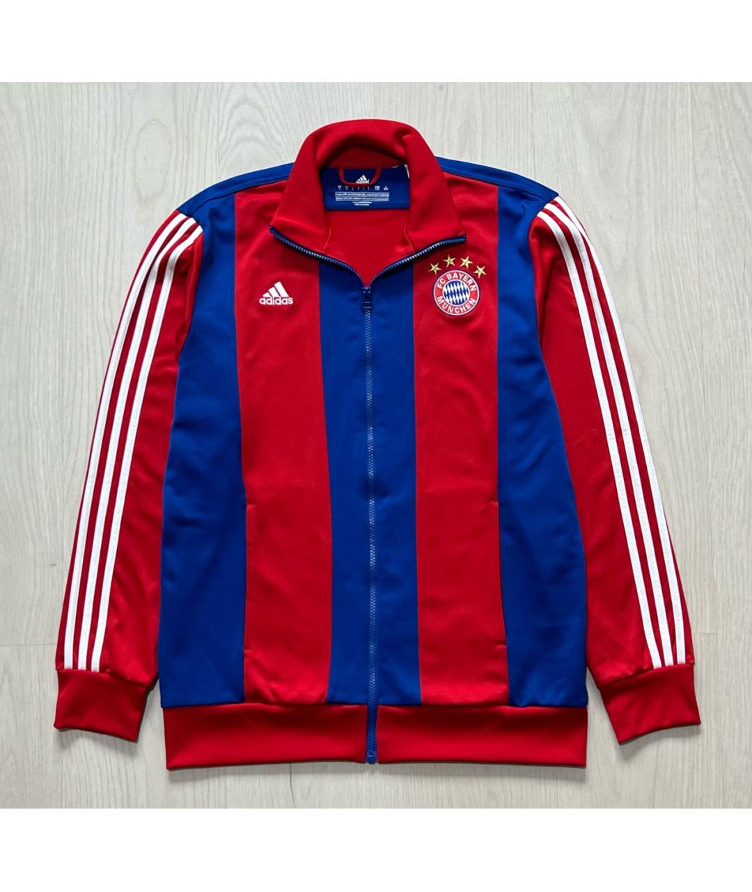 ADIDAS Красная хлопко-эластановая спортивная куртка, фото 8