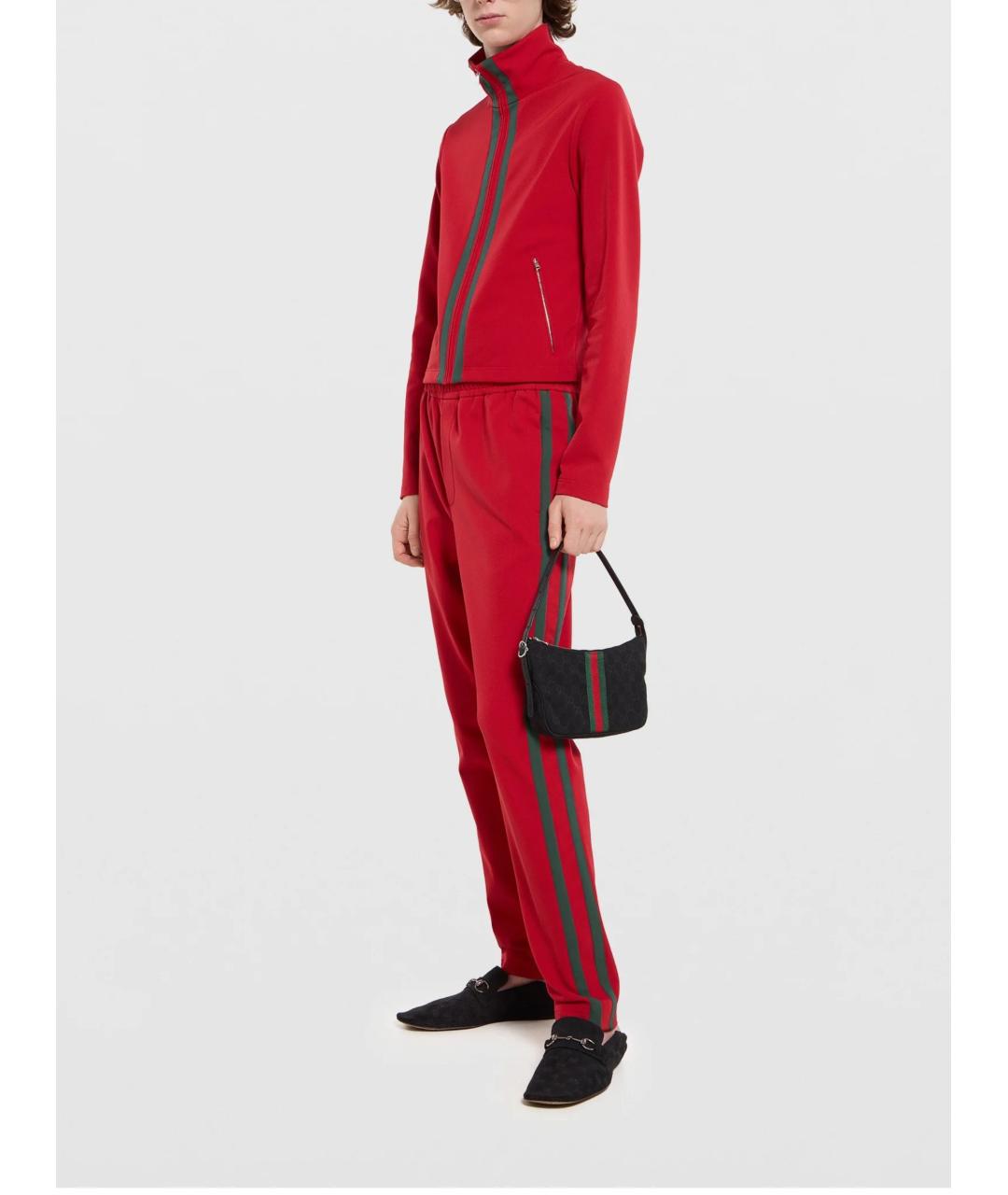 GUCCI Черная жаккардовая сумка на плечо, фото 4