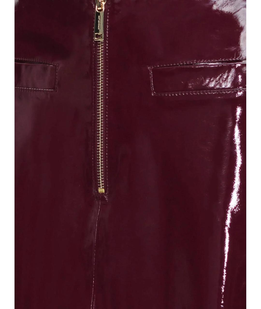 SELF-PORTRAIT Фиолетовая вискозная юбка миди, фото 3