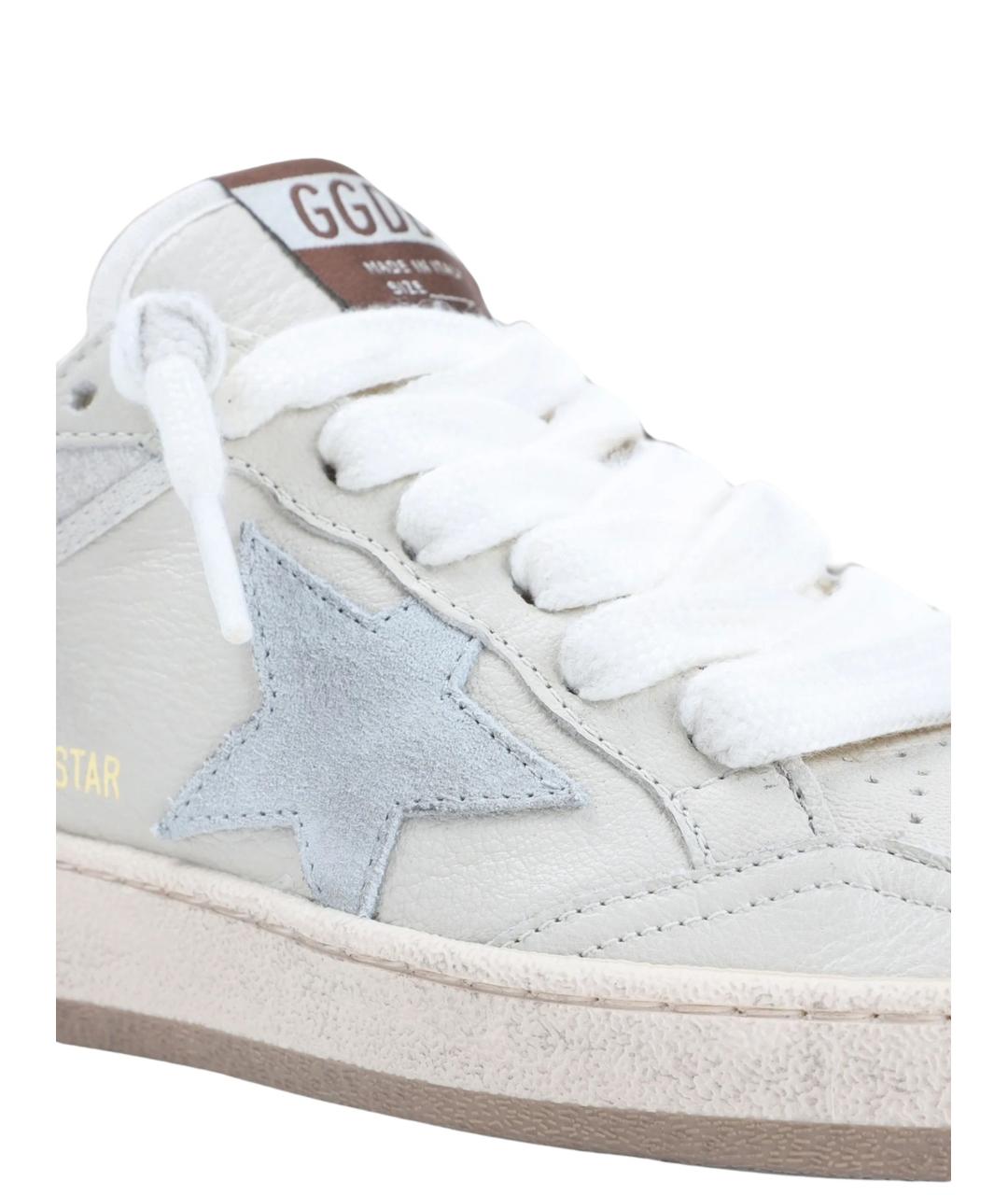 GOLDEN GOOSE Серые кожаные кеды, фото 3