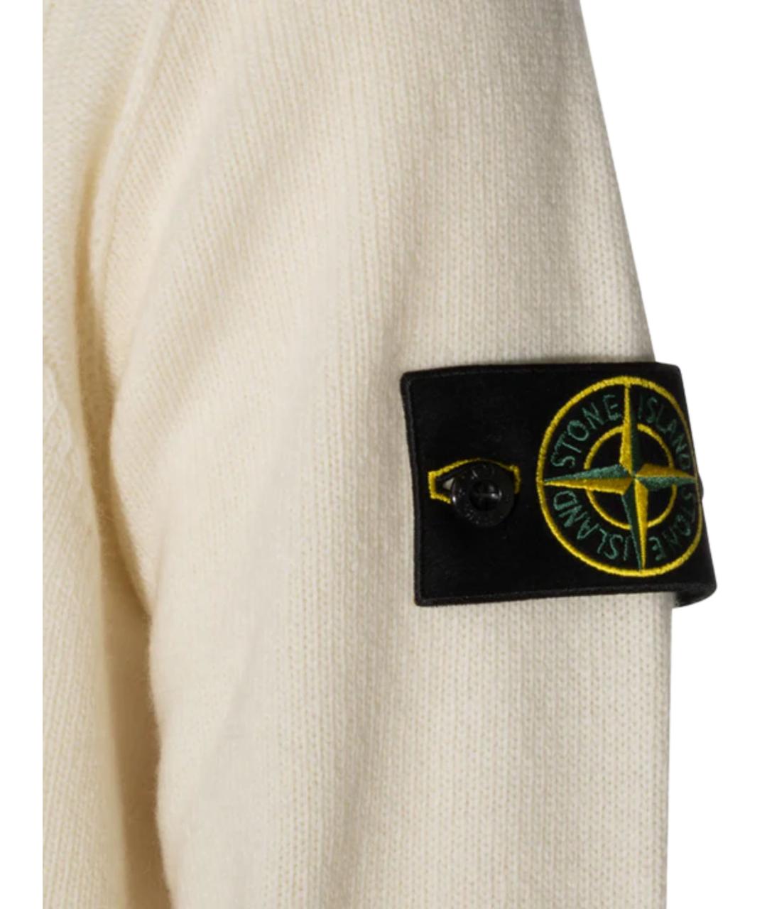 STONE ISLAND Бежевый полиамидовый джемпер / свитер, фото 4