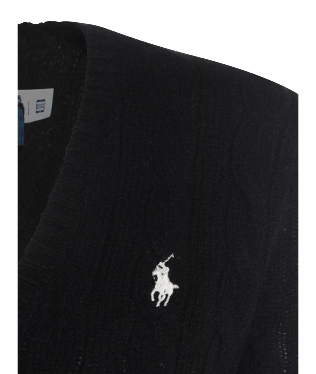 RALPH LAUREN Черный шерстяной джемпер / свитер, фото 3