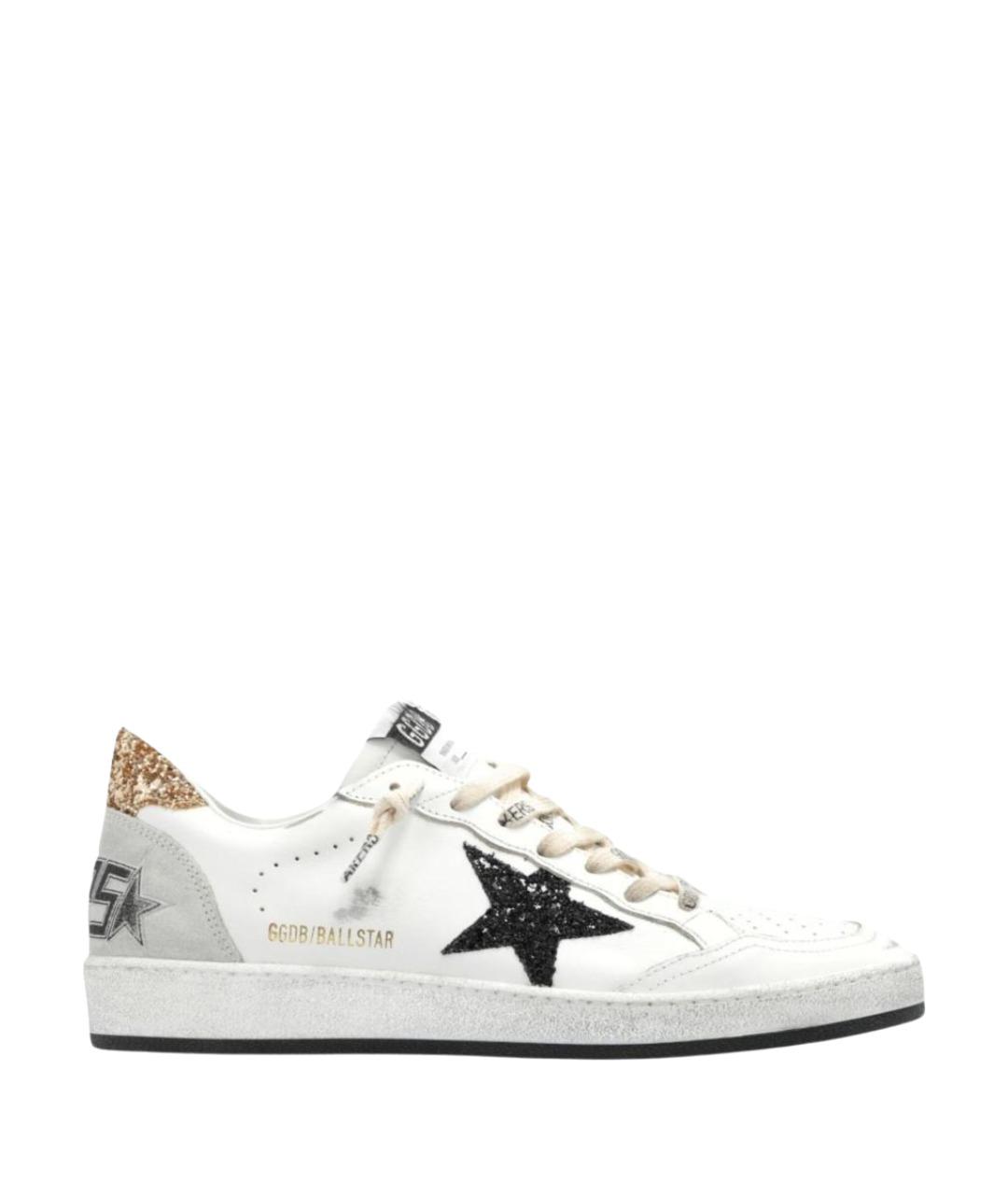 GOLDEN GOOSE Белые кожаные кеды, фото 1
