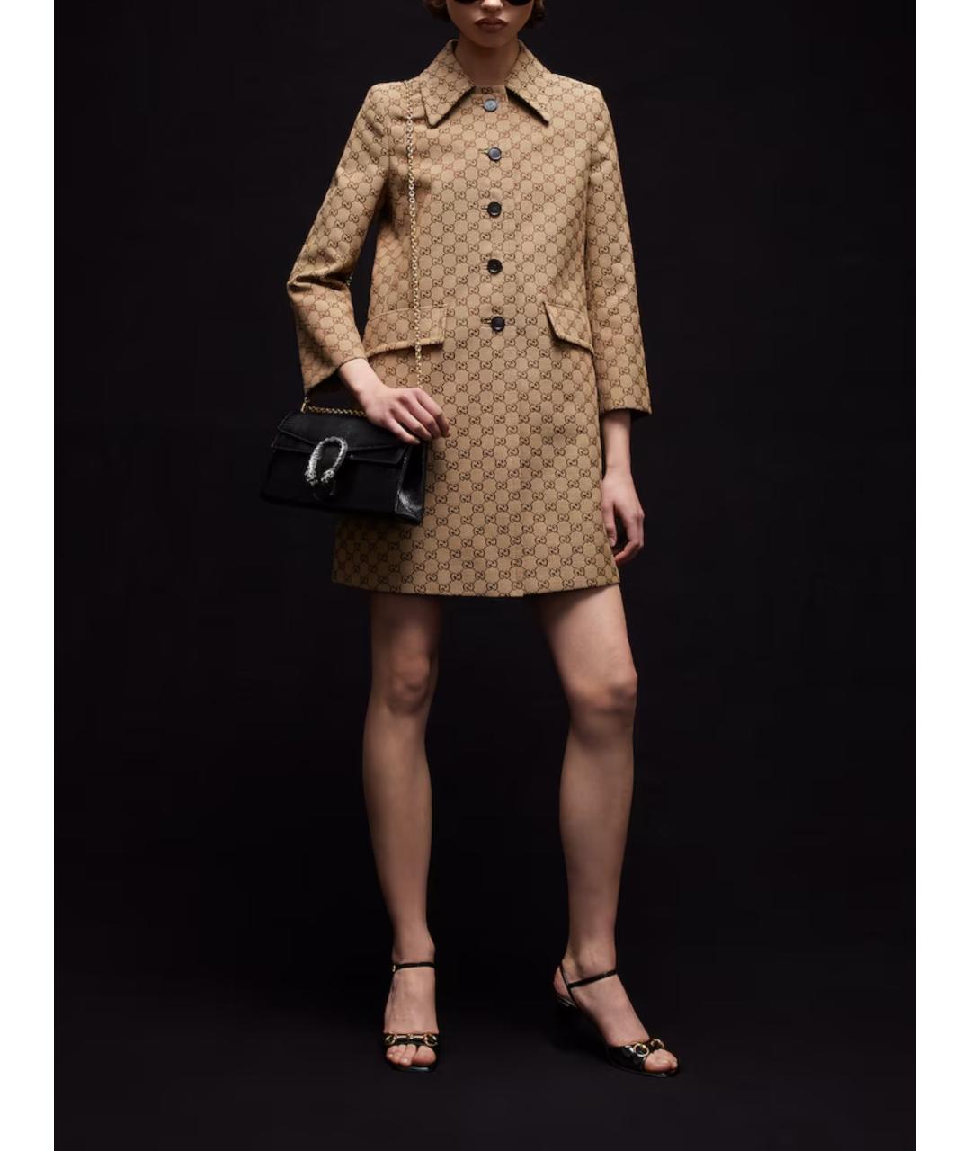 GUCCI Черные кожаные босоножки, фото 5