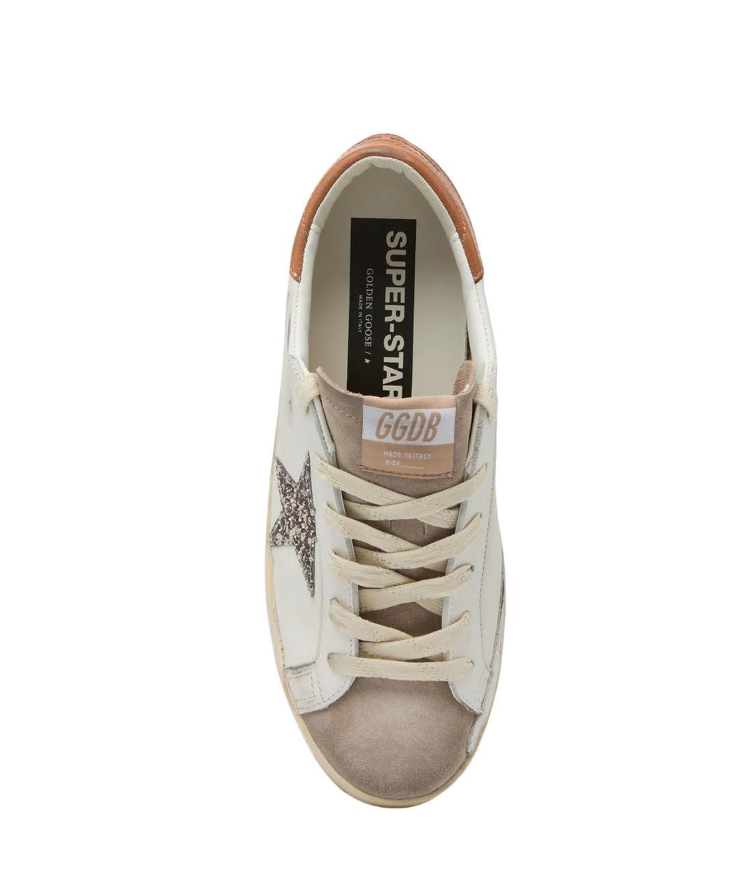 GOLDEN GOOSE Белые кожаные кеды, фото 3
