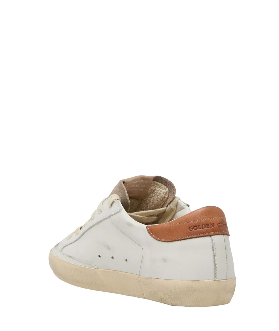 GOLDEN GOOSE Белые кожаные кеды, фото 2