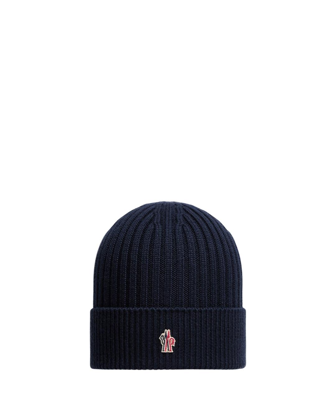 MONCLER GRENOBLE Синяя шерстяная шляпа, фото 1