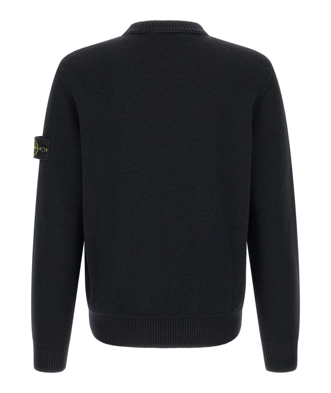 STONE ISLAND Синий шерстяной джемпер / свитер, фото 2