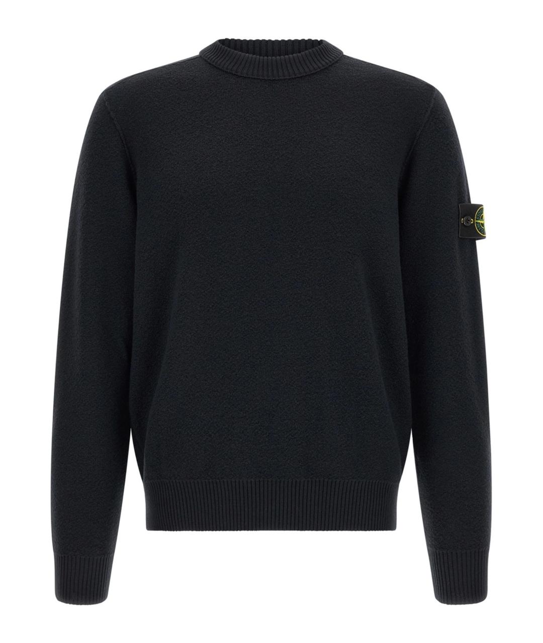 STONE ISLAND Синий шерстяной джемпер / свитер, фото 1