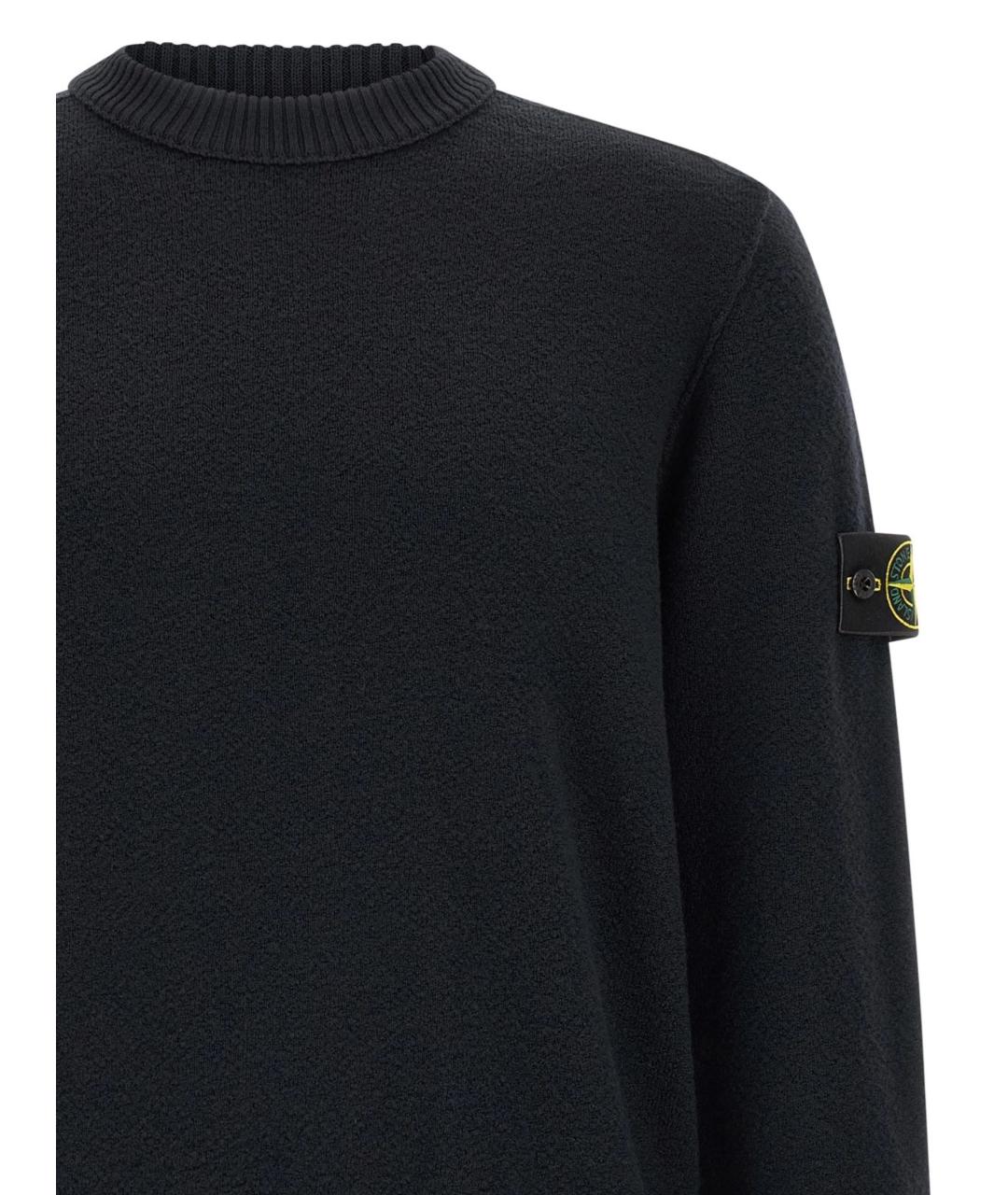 STONE ISLAND Синий шерстяной джемпер / свитер, фото 3