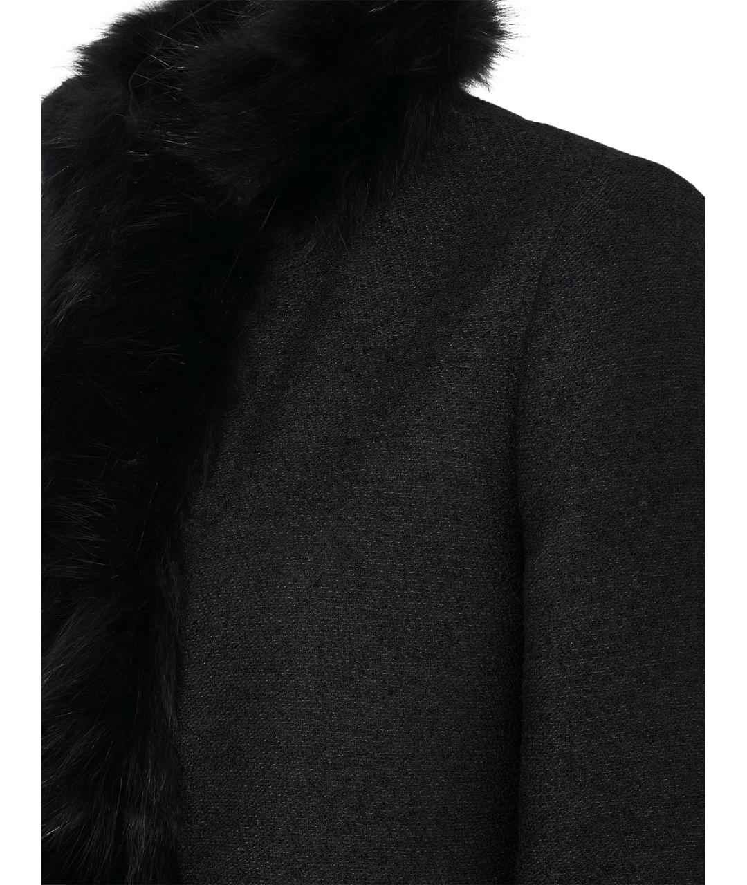 FENDI Черная шерстяная куртка, фото 3