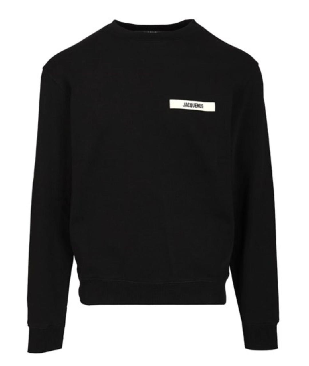 JACQUEMUS Черный хлопковый джемпер / свитер, фото 1