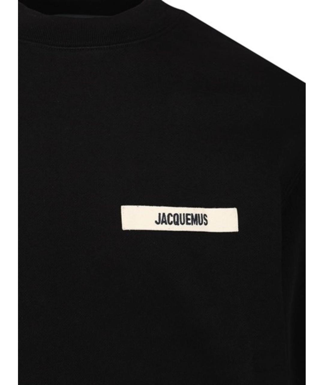 JACQUEMUS Черный хлопковый джемпер / свитер, фото 3