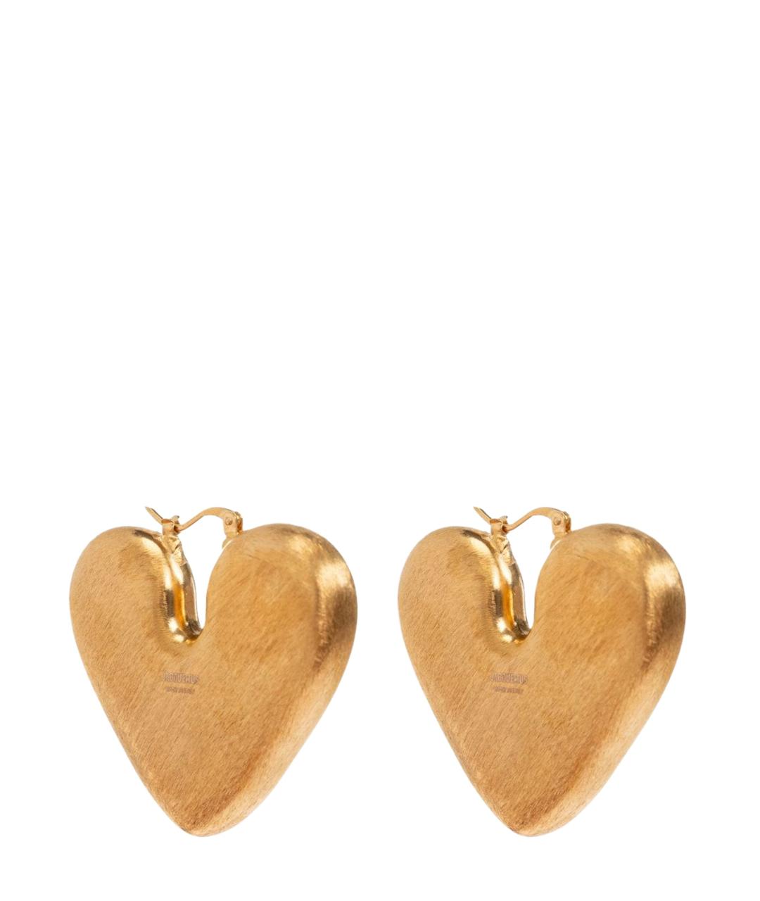 JACQUEMUS Золотые латунные серьги, фото 2