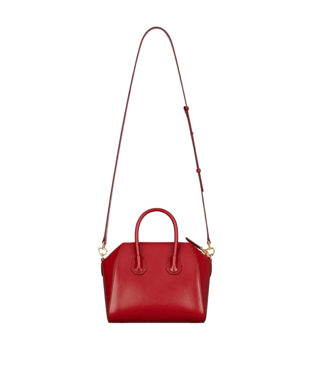 GIVENCHY Красная кожаная сумка тоут, фото 4