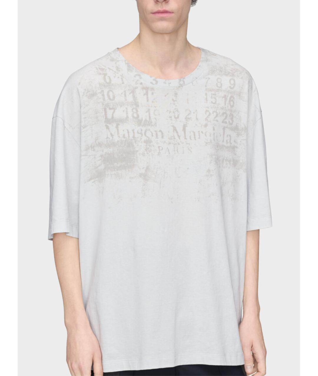 MAISON MARGIELA Белая хлопковая футболка, фото 2