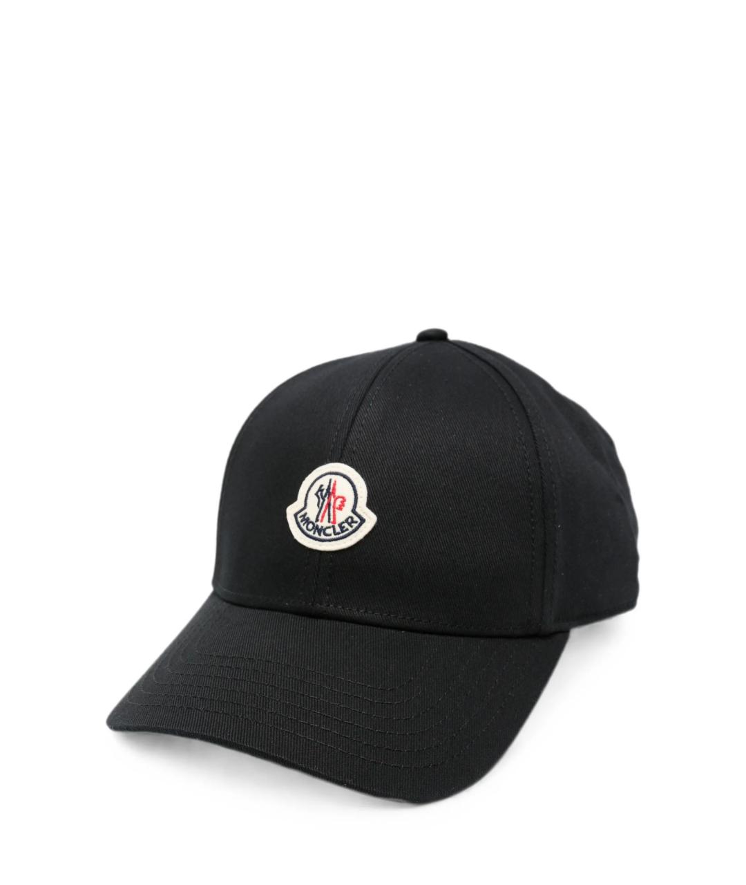 MONCLER Черная хлопковая кепка/бейсболка, фото 1