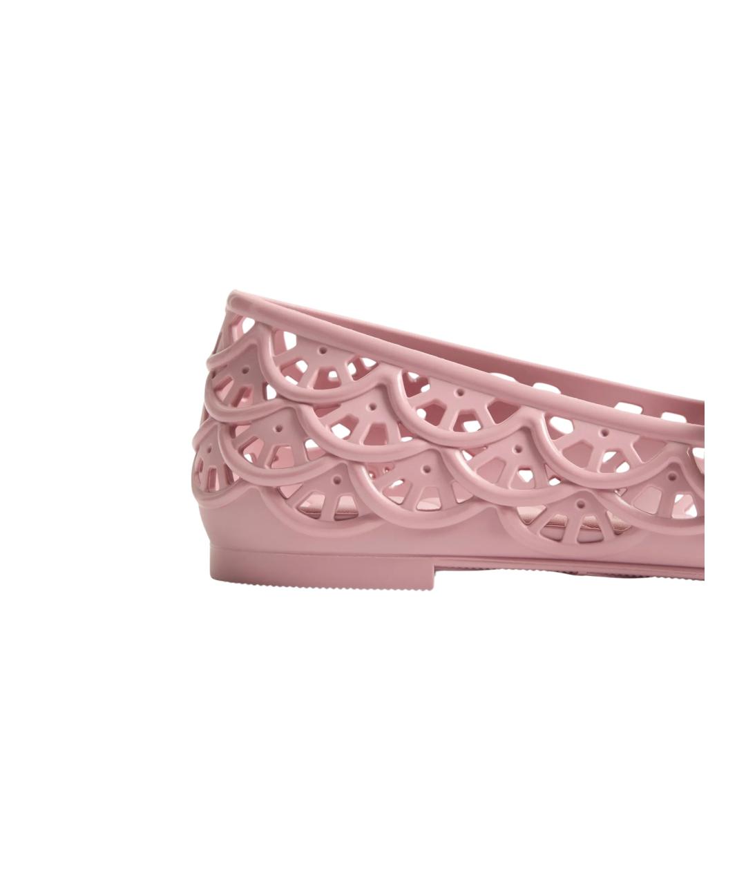 VALENTINO Розовые резиновые балетки, фото 6