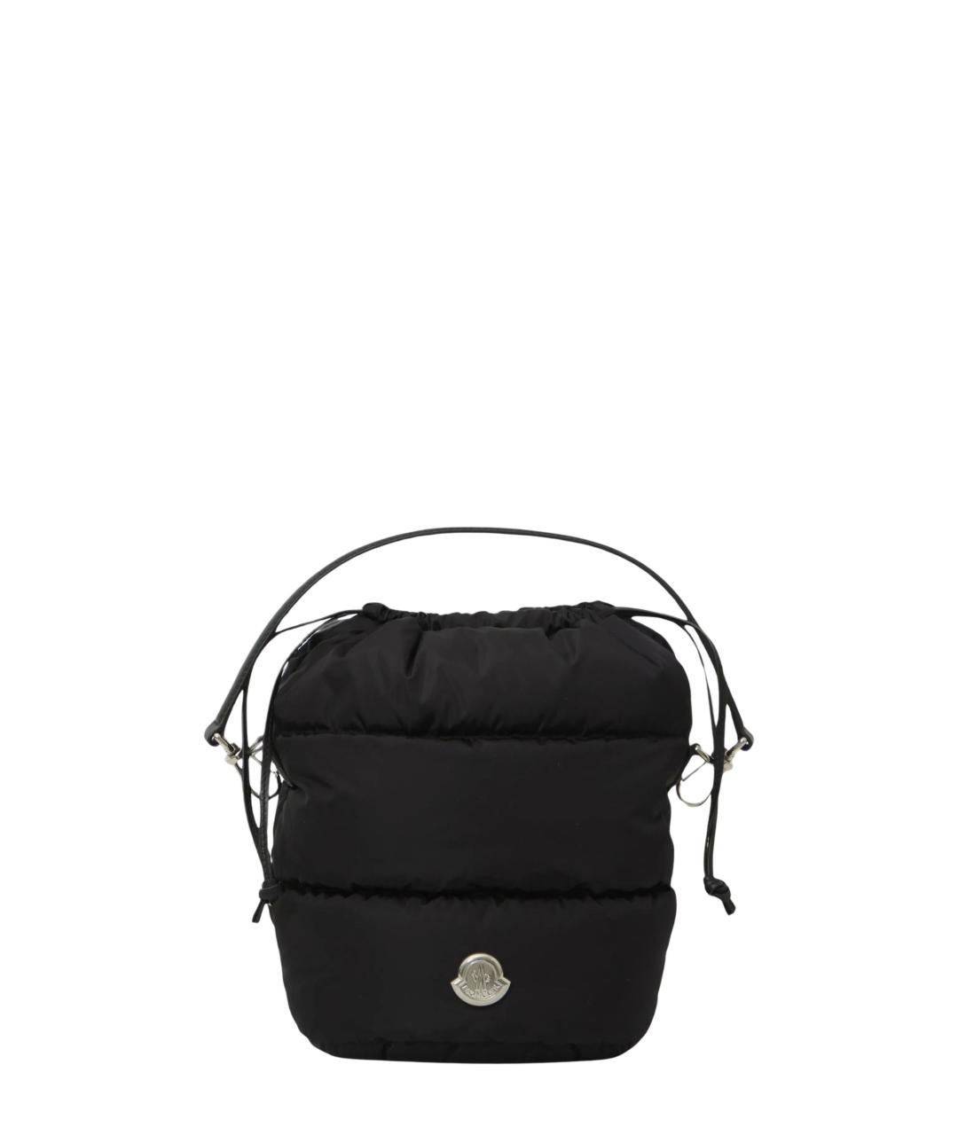 MONCLER Черная синтетическая сумка тоут, фото 5
