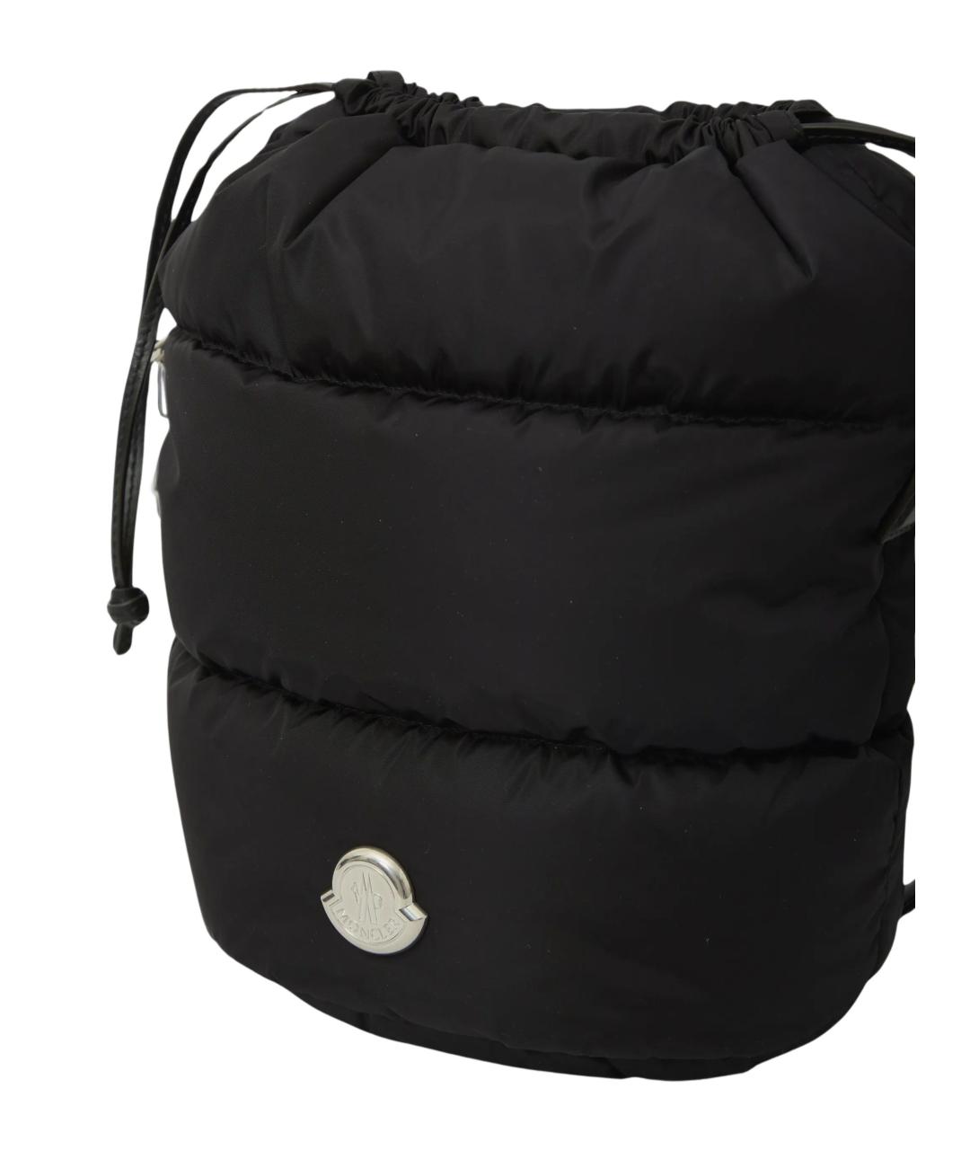 MONCLER Черная синтетическая сумка тоут, фото 4
