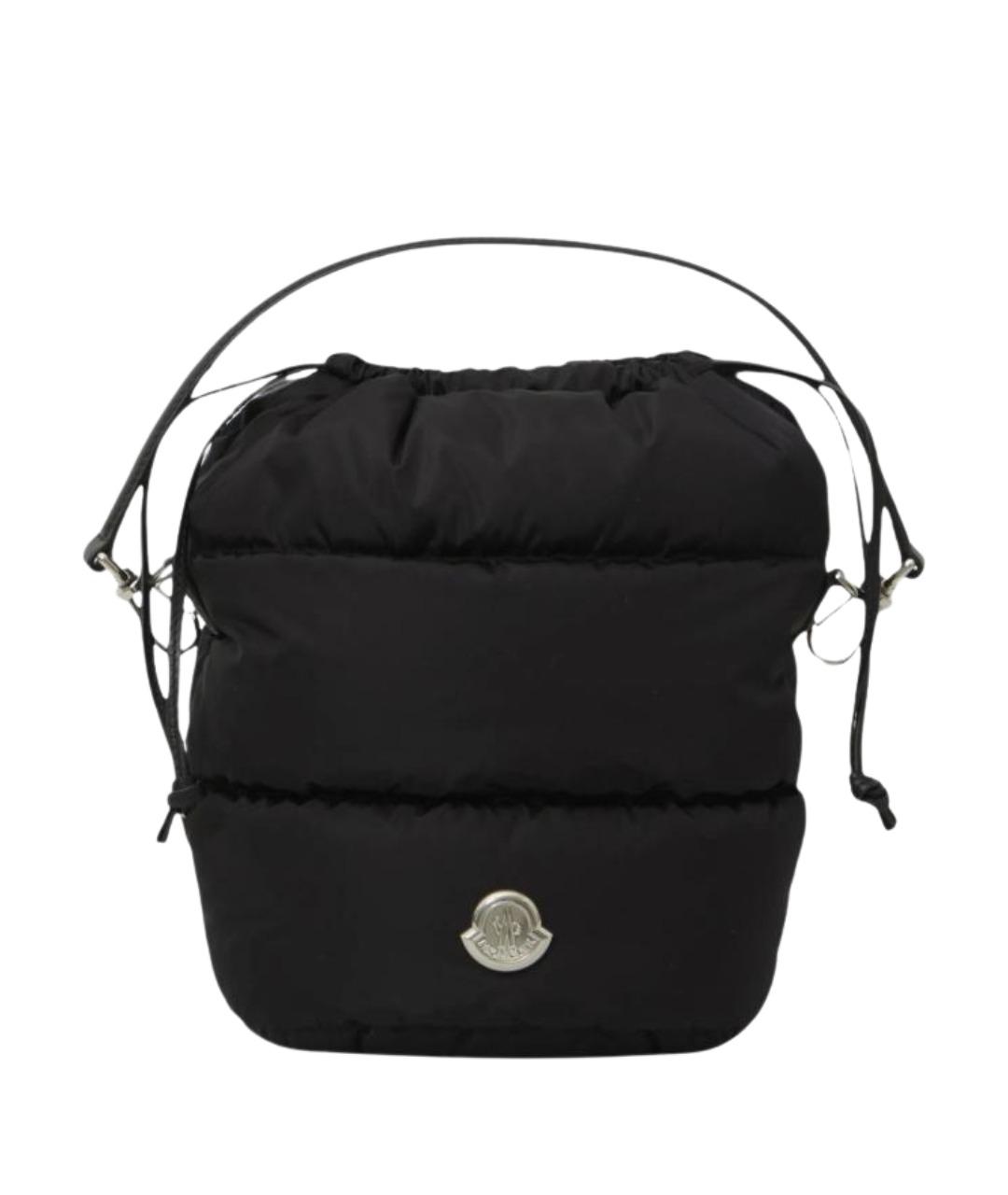 MONCLER Черная синтетическая сумка тоут, фото 1