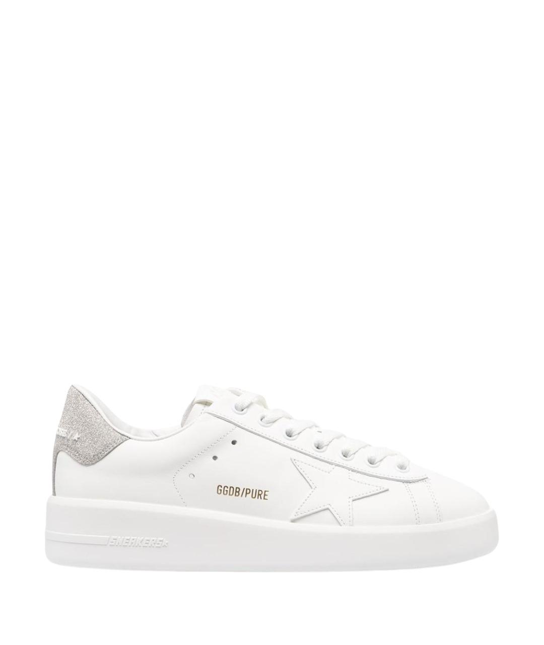GOLDEN GOOSE Белые кожаные кеды, фото 1