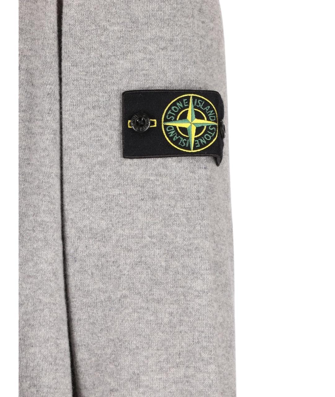STONE ISLAND Серый хлопковый джемпер / свитер, фото 3
