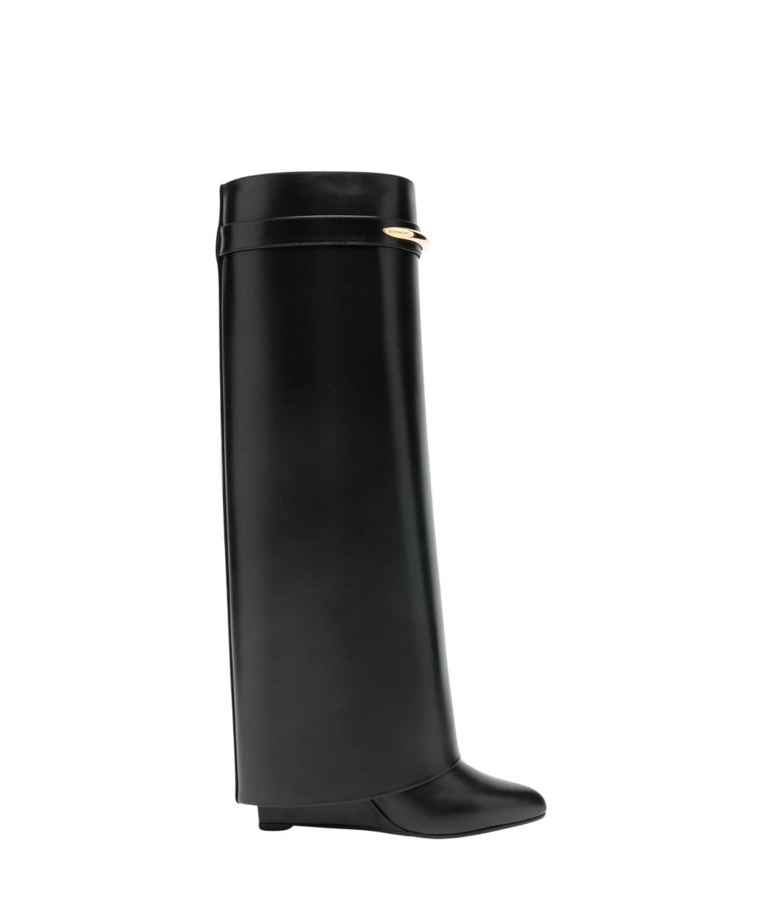 GIVENCHY Черные кожаные сапоги, фото 1