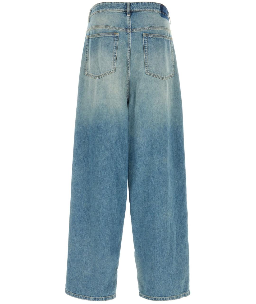 MAISON MARGIELA Голубые хлопковые джинсы, фото 6