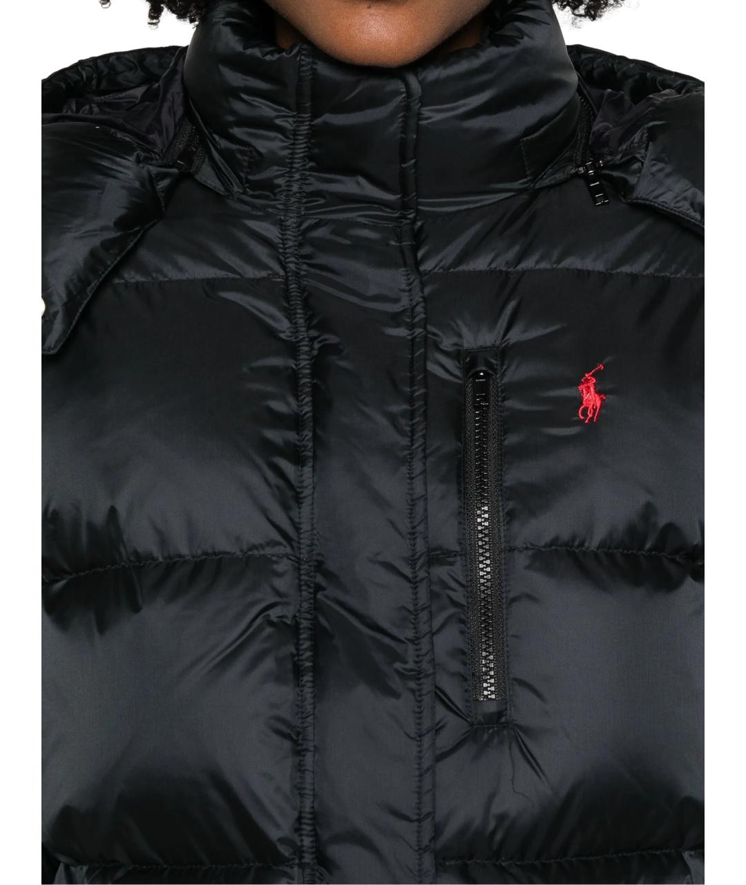 RALPH LAUREN Черный нейлоновый пуховик, фото 4