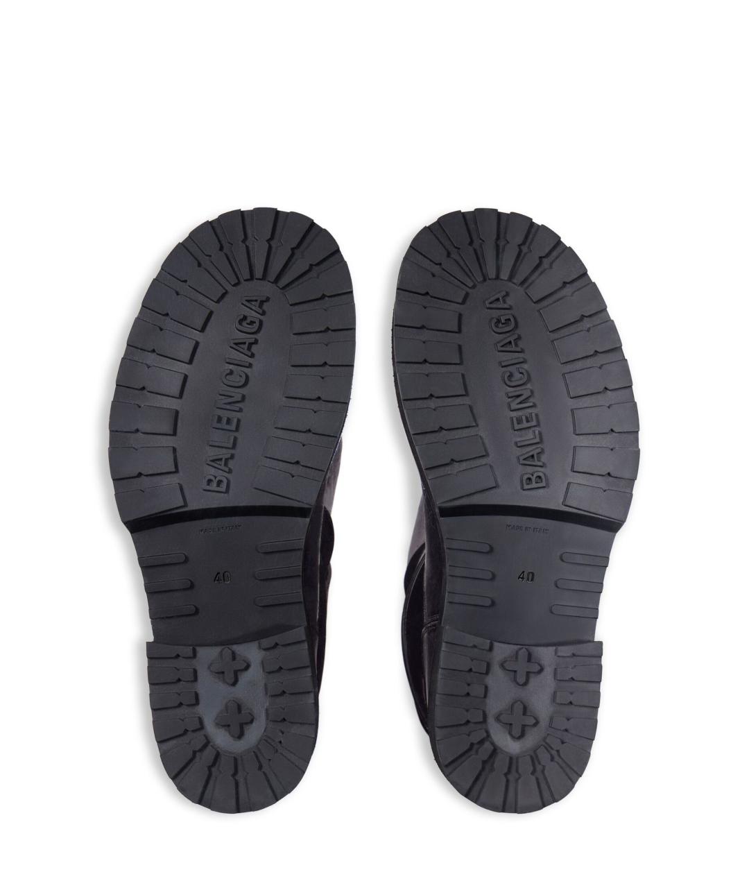 BALENCIAGA Черные кожаные сапоги, фото 5