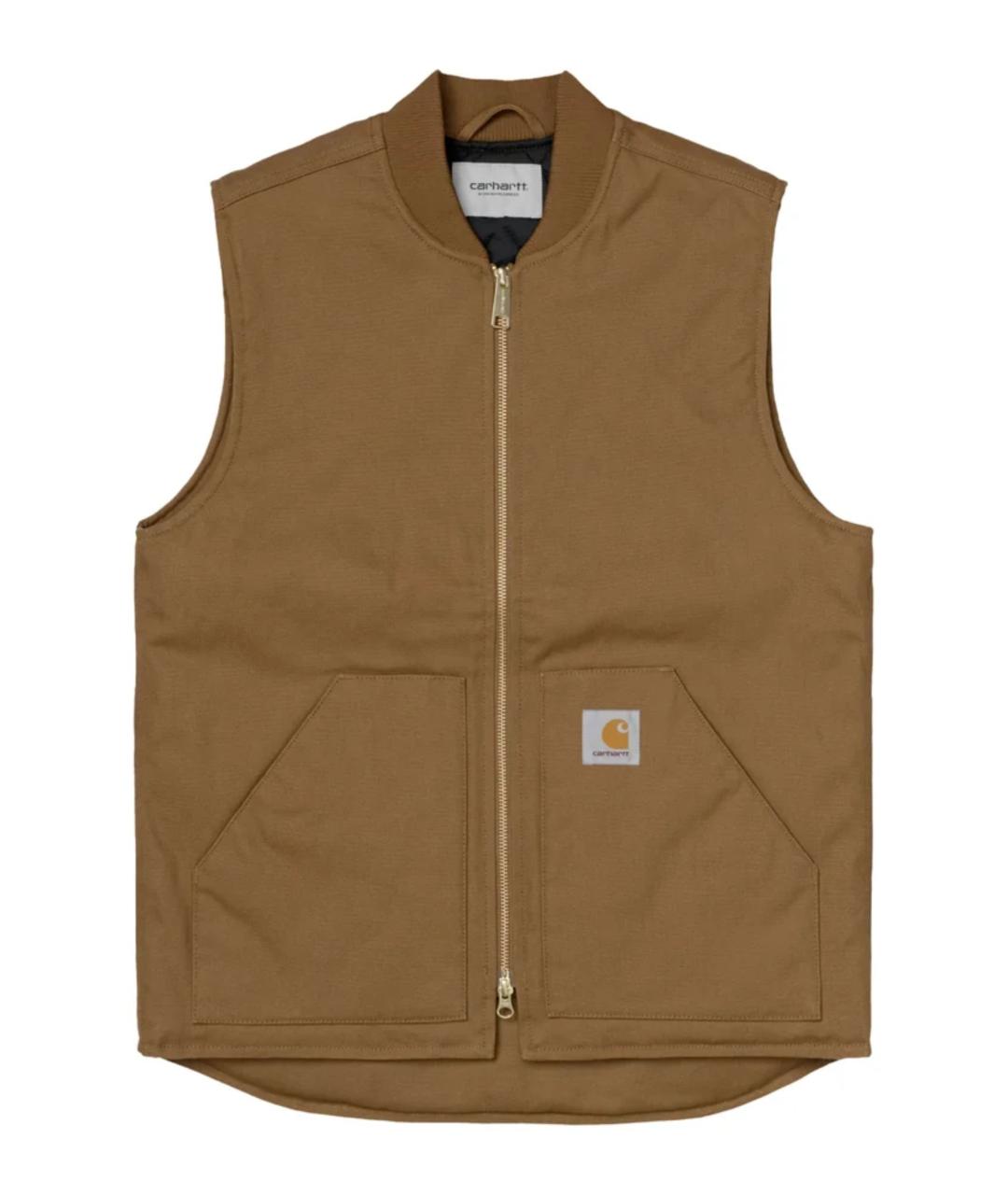 CARHARTT WIP Коричневая хлопковая жилетка, фото 1