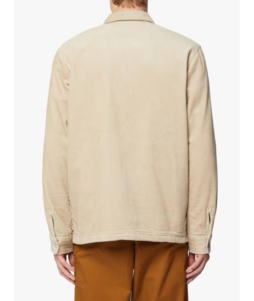 CARHARTT WIP Бежевая хлопковая кэжуал рубашка, фото 4