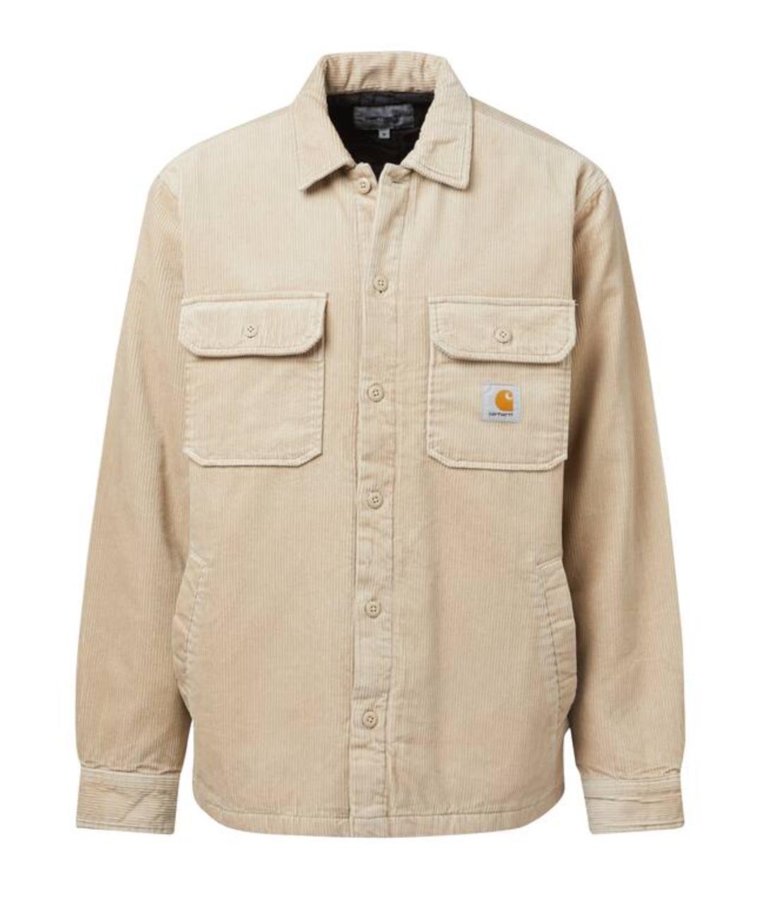 CARHARTT WIP Бежевая хлопковая кэжуал рубашка, фото 1