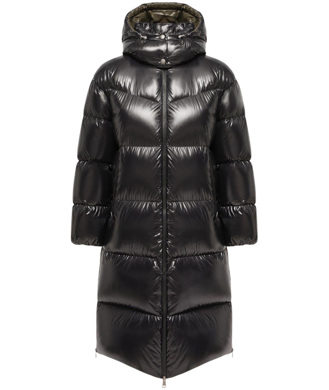 MONCLER Черный полиамидовый пуховик, фото 1