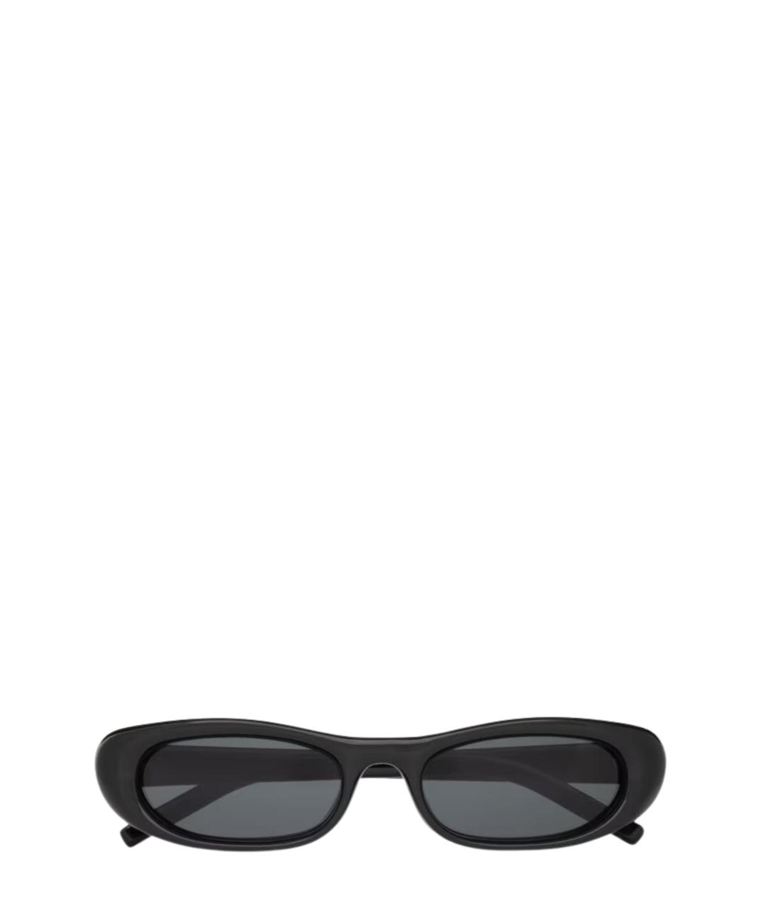 SAINT LAURENT Черные пластиковые солнцезащитные очки, фото 2