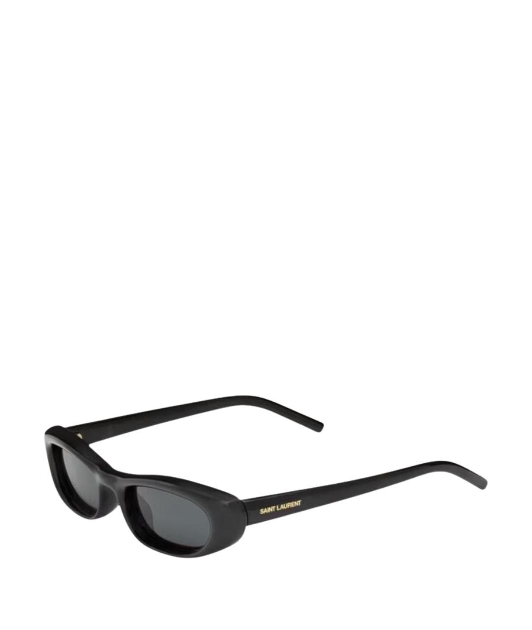 SAINT LAURENT Черные пластиковые солнцезащитные очки, фото 1
