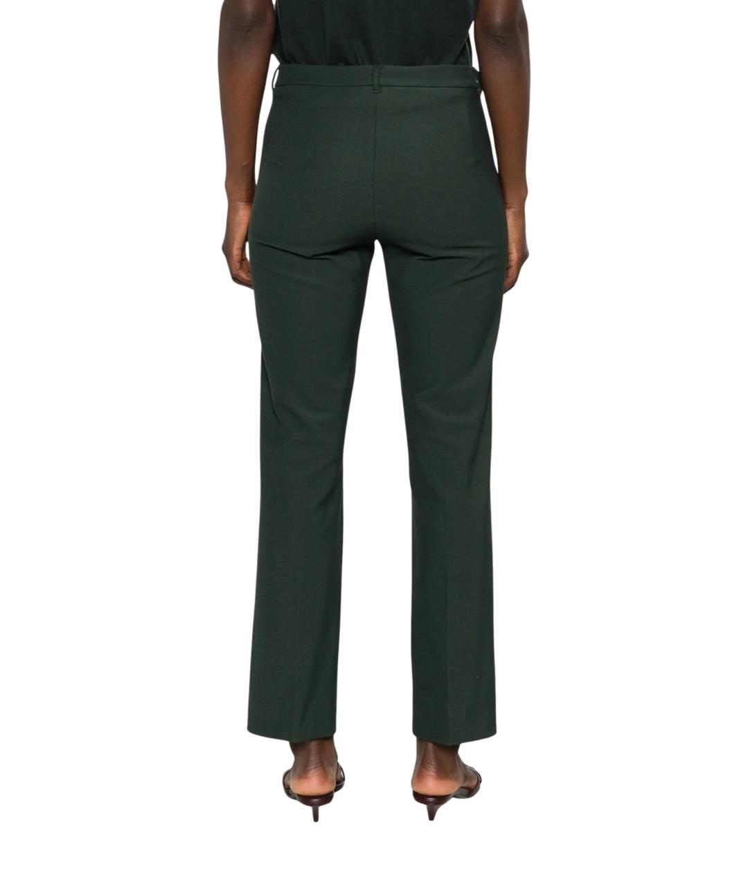 'S MAX MARA Зеленые хлопковые брюки узкие, фото 3