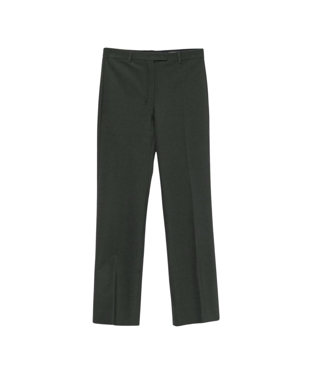 'S MAX MARA Зеленые хлопковые брюки узкие, фото 1