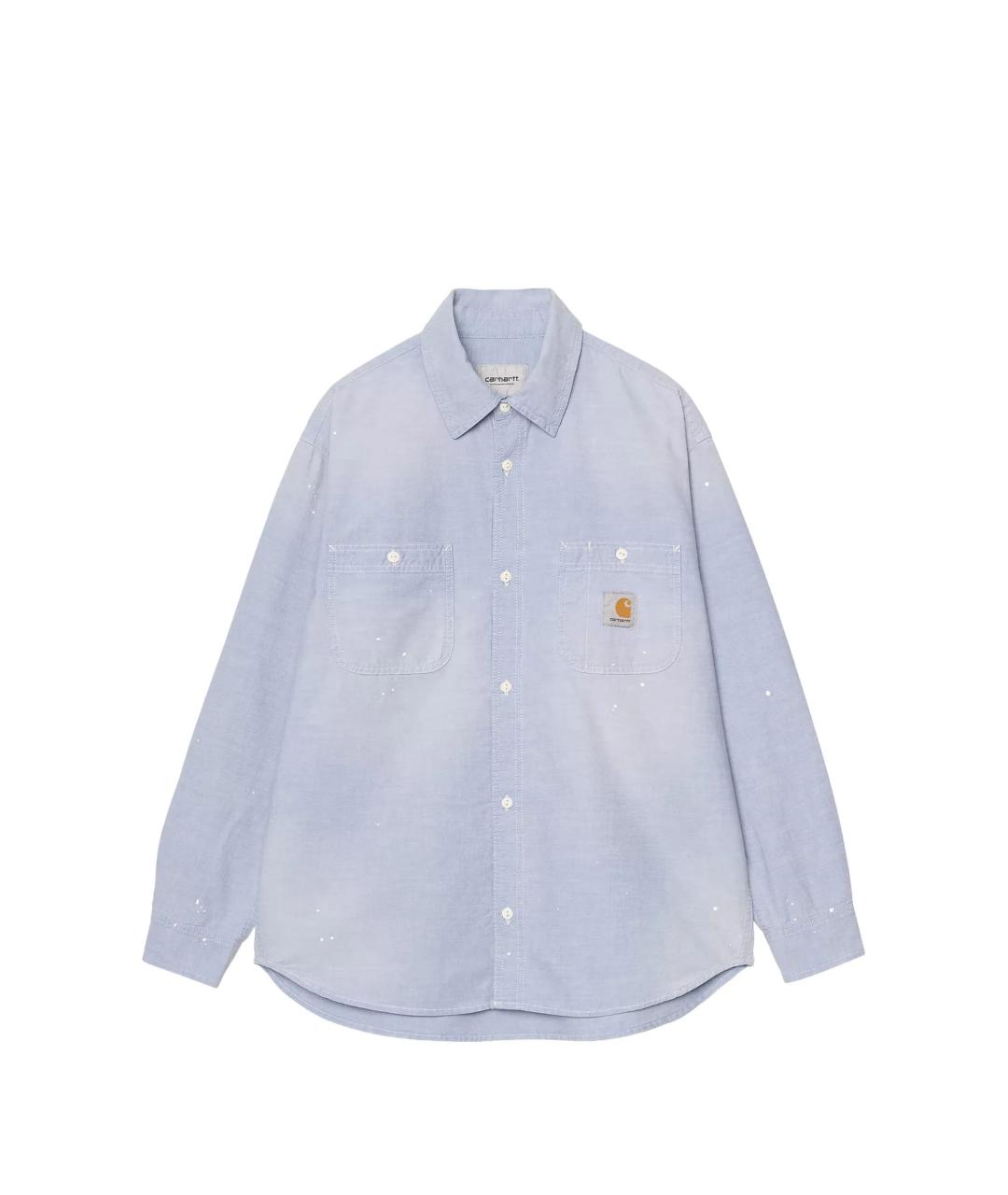 CARHARTT WIP Голубая хлопковая кэжуал рубашка, фото 1